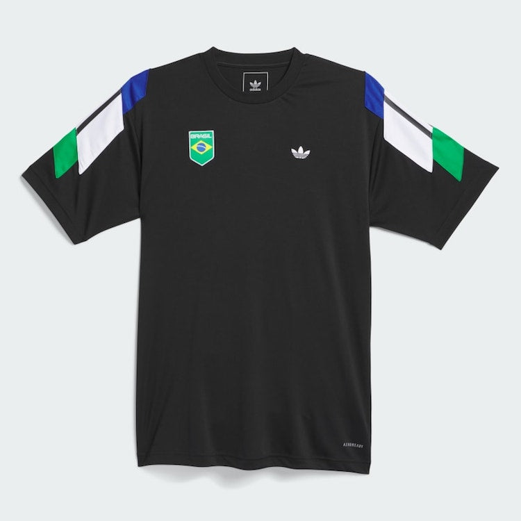 Adidas black red & green skate jersey store