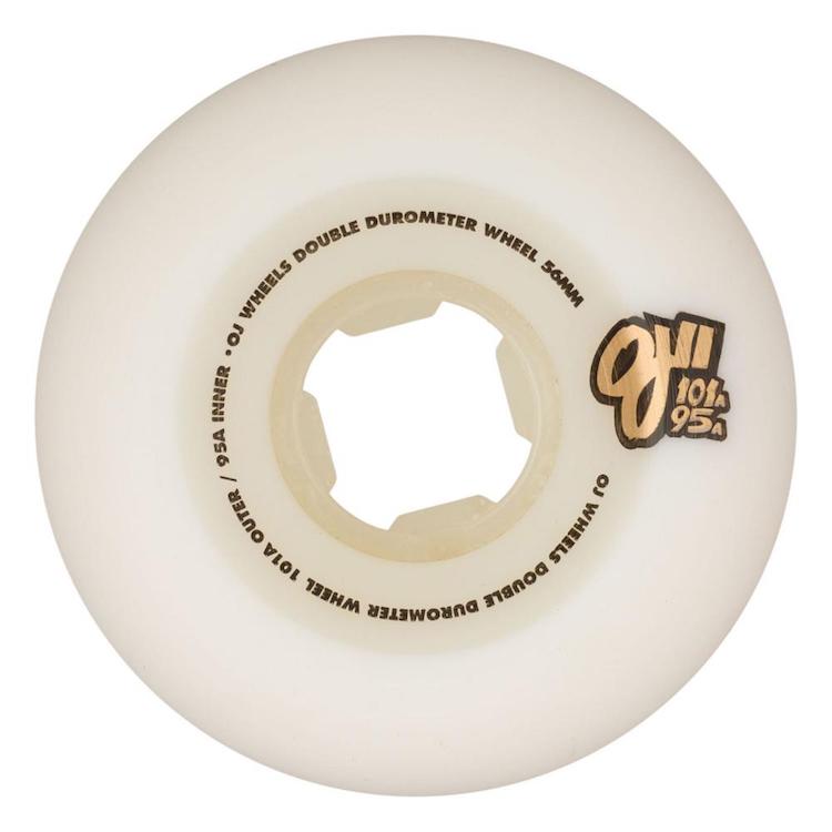 スケートボード Chris Russell OJ WHEELS 56mm OJ Wheels Chris Russell Elite Hardline 56mm 101a White