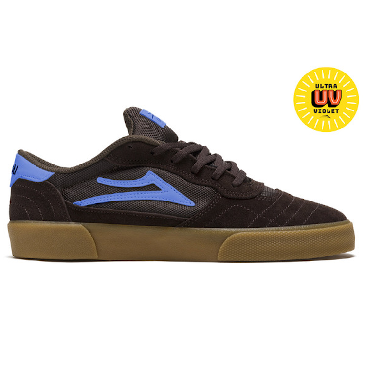 Lakai Cambridge Chocolate/Light Blue UV Suede Shoes – Flavour