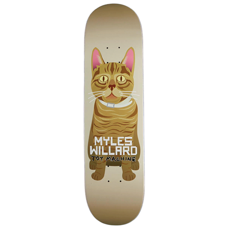 Toy Machine Myles Willard Cat Skateboard Deck 8.13
