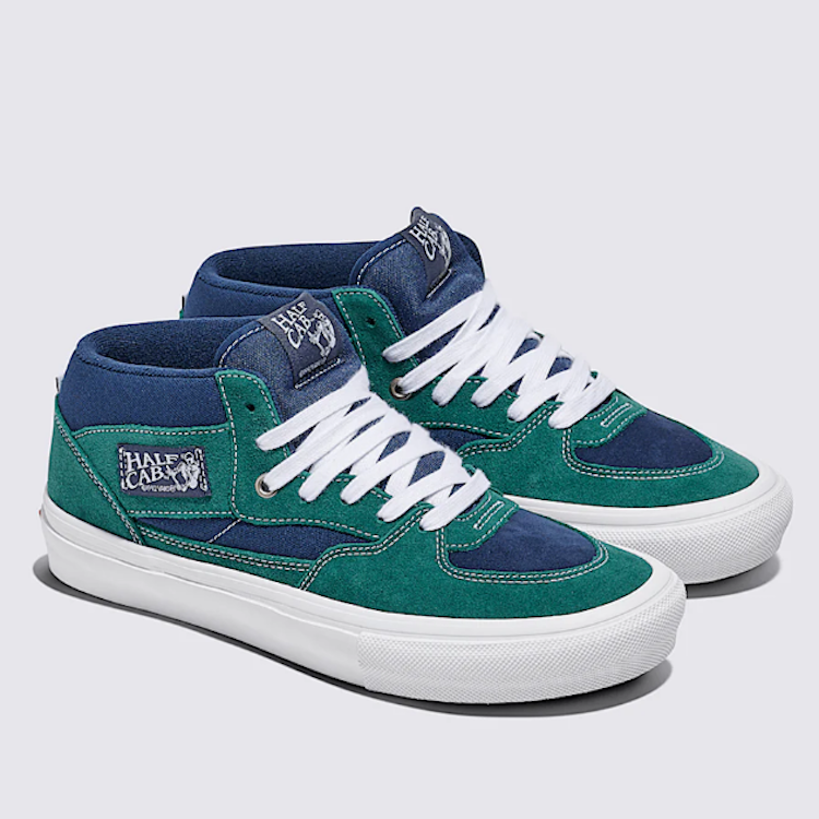 Vans Skate Half Cab Tartan Green/Blue Shoes – Flavour Skateshop