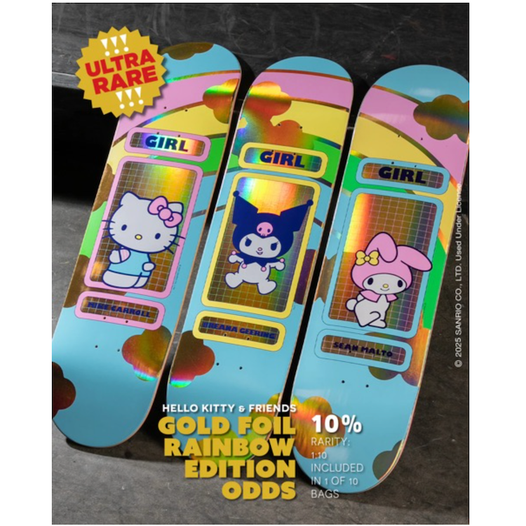 Girl Skateboards Breana Geering Hello Kitty & Friend's Rainbow