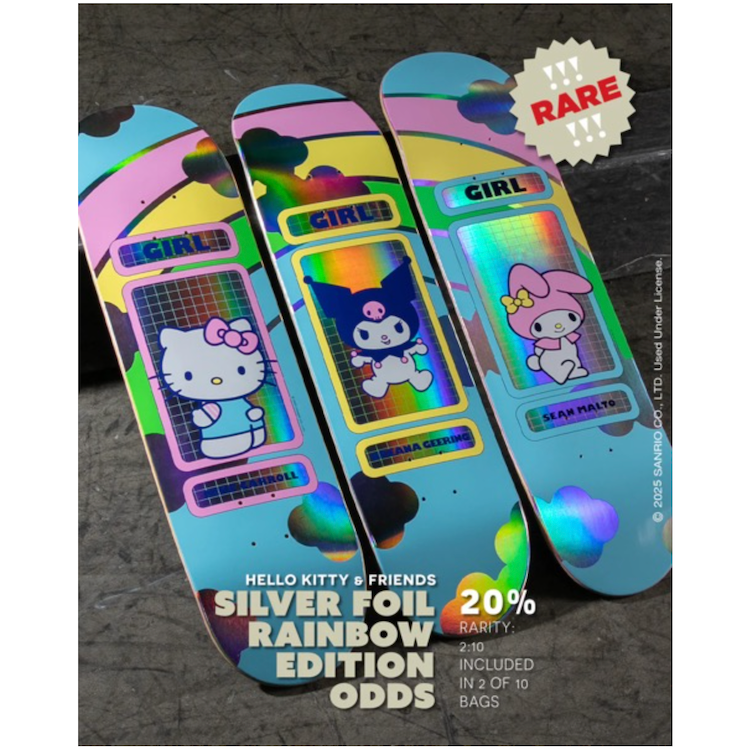 Girl Skateboards Breana Geering Hello Kitty & Friend's Rainbow