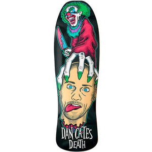 Death Skateboards Dan Cates Killer Clown 2 Pool Shape Skateboard Deck 9.375"