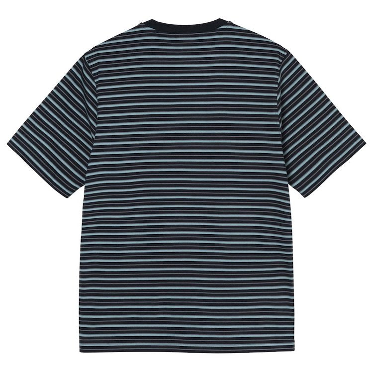 Stussy Classic Stripe Crew T-Shirt Black – Flavour Skateshop