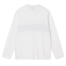 Stussy Colour Block L/S Crew T-Shirt Off White