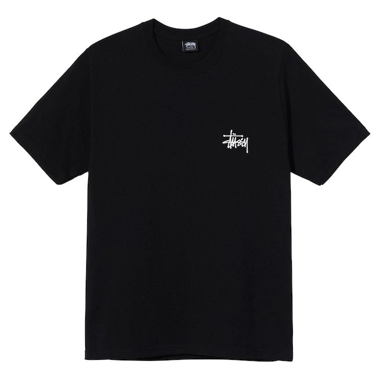 Stussy Basic Logo T Shirt Black Flavour Skateshop
