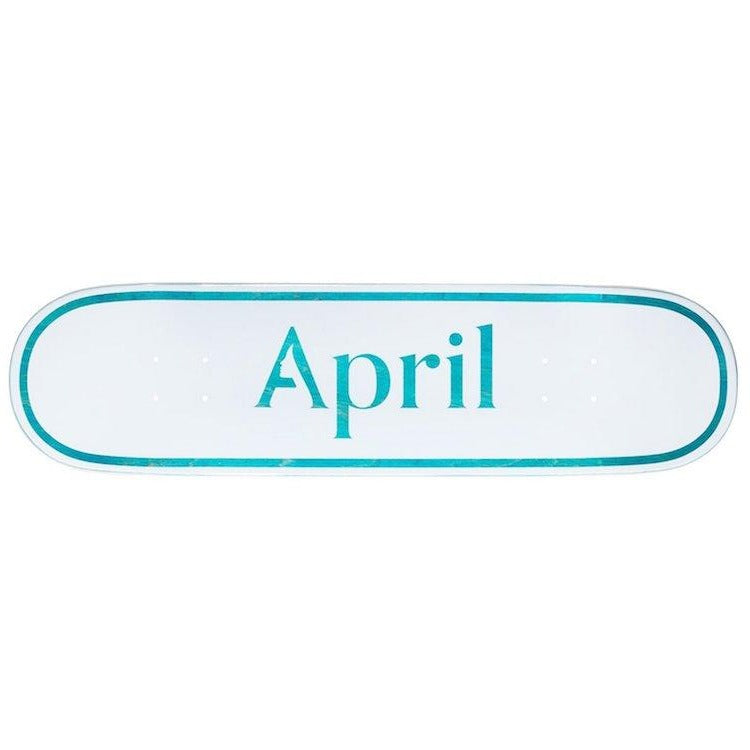 April Skateboards OG Logo Blue Skateboard Deck 8.5