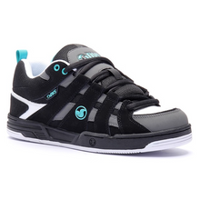 DVS Primo Black/Charcoal/Turquoise Nubuck Leather Shoes