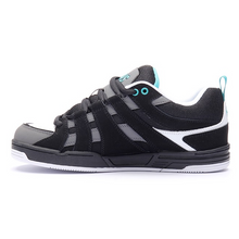 DVS Primo Black/Charcoal/Turquoise Nubuck Leather Shoes