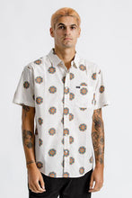 Brixton Charter Print S/S Woven Shirt Off White/Autumn