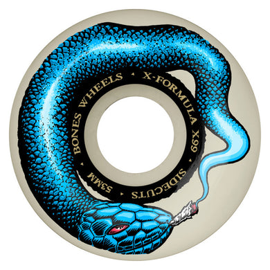 Bones Wheels X-Formula Smokin Snake V5 Skateboard Wheels 99a 53mm