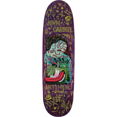 Anti Hero Skateboards John Cardiel Hug The Pavement 2 Skateboard Deck 9.18