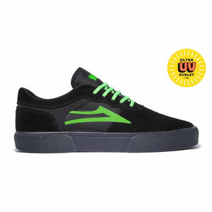 Lakai X Yeah RIght Staple Black/Green UV Suede Shoes