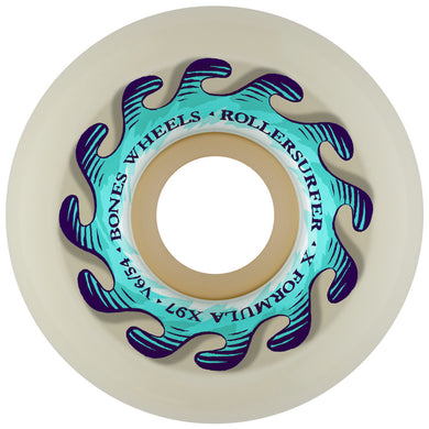 Bones Wheels X-Formula Koppl 'Infinite Wave' Widecut V6 Skateboard Wheels 97a 54mm