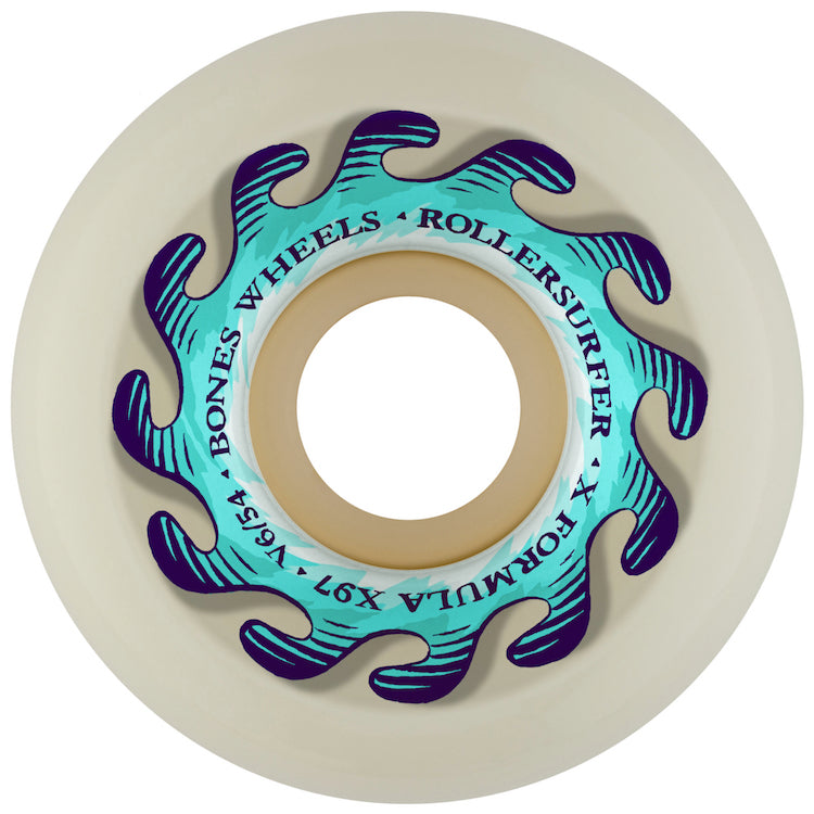 Bones Wheels X-Formula Koppl 'Infinite Wave' Widecut V6 Skateboard Wheels 97a 54mm