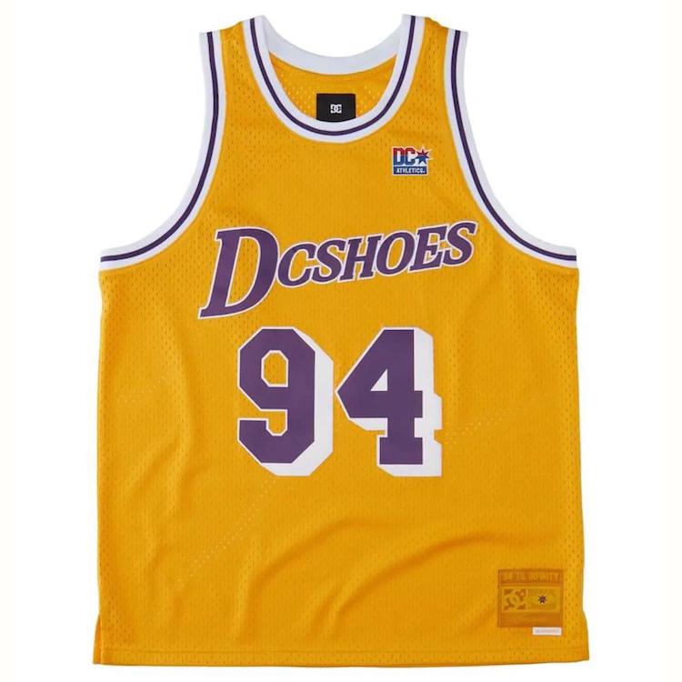 DCSHOECO Showtime Basketball Jersey S/S T-Shirt Saffron