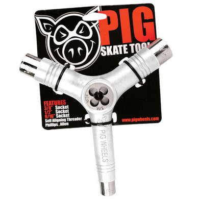 Pig Wheels Skateboard Tool White