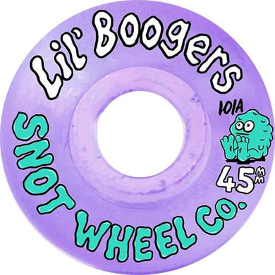 Snot Wheel Co Lil Boogers Clear Purple Skateboard Wheels 101a 45mm