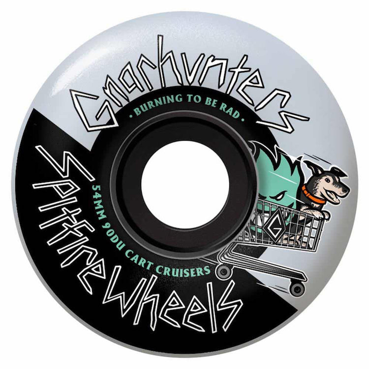 Spitfire Wheels Gnarhunters Cart 80HD Clear Soft Skateboard Wheels 80a 54mm
