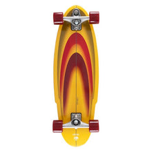 Arbor x Carver C7 Surfskate Jordan Brazie Yellow/Red Complete Skateboard 10"x 33"