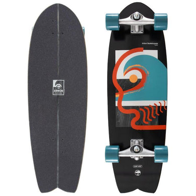 Arbor x Carver CX Surfskate Fat Fish Complete Skateboard 10
