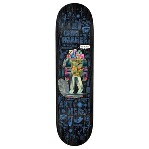 Anti Hero Skateboards Chris Pfanner Hug The Pavement 2 Skateboard Deck 8.25"