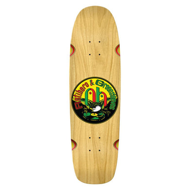 Anti Hero Skateboards Greensleeves Team Wheel Wells Yellow/Green/Red Skateboard Deck 9