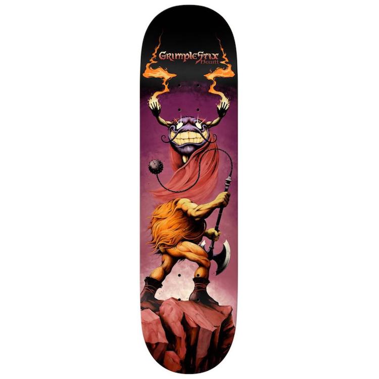 Anti Hero Skateboards Grimple Stix Barbarians Peter Hewitt Skateboard Deck 8.5