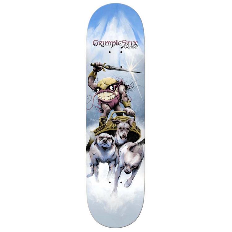 Anti Hero Skateboards Grimple Stix Barbarians Frank Gerwer Skateboard Deck 8.28