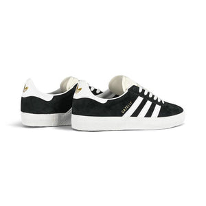 Adidas Skateboarding Gazelle ADV Core Black/White/Gold Metallic Shoes