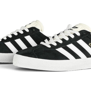 Adidas Skateboarding Gazelle ADV Core Black/White/Gold Metallic Shoes