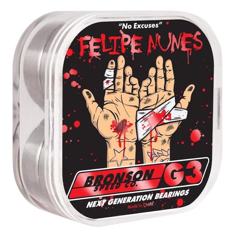 Bronson Speed Co Felipe Nunes Pro G3 Skateboard Bearings