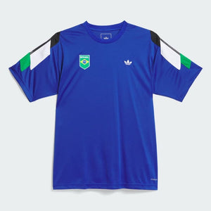 Adidas Skateboarding Brasil Power Of Three Aeroready Jersey T-Shirt Royal Blue