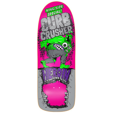 Heroin Skateboards Curb Crusher XXL Deck Skateboard Deck 10.25