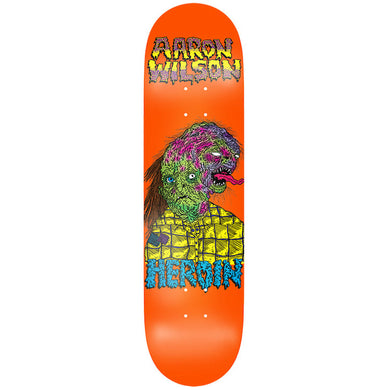 Heroin Skateboards Aaron Wilson Face Melter Skateboard Deck 8.5