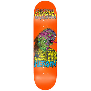 Heroin Skateboards Aaron Wilson Face Melter Skateboard Deck 8.5"