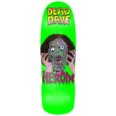 Heroin Skateboards Dead Dave Face Melter Skateboard Deck 10.1