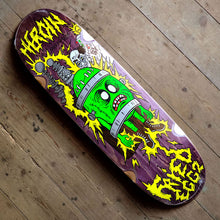 Heroin Skateboards Fried Egg 2 Shaped Skateboard Deck 8.9" (Various Wood Stains)