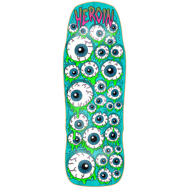 Heroin Skateboards Mutant Eyeballer Skateboard Deck 10.25