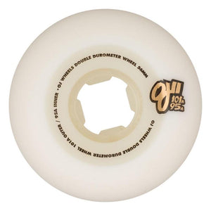 OJ Wheels Chris Russell Goblet Double Duro Skateboard Wheels White 101/95a 56mm