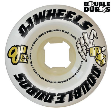 OJ Wheels Gardner Double Duro Mini Combo Skateboard Wheels White 101/95a 56mm
