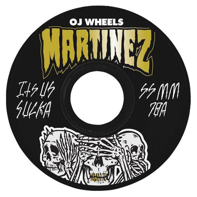 OJ Wheels Soft Mini Super Juice Milton Martinez Hear No Evil MSJ Black Skateboard Wheels 78a 55mm