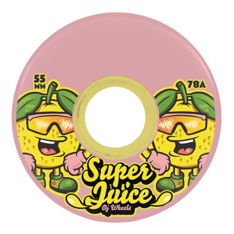 OJ Wheels Soft Mini Super Juice Paloma Pink Skateboard Wheels 78a 55mm