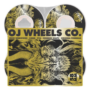 OJ Wheels Erick Winkowski Primeval Elite Chubbies Skateboard Wheels 99a 58mm
