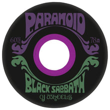 OJ Wheels Soft Super Juice Black Sabbath Paranoid Ltd Ed Skateboard Wheels 78a 60mm