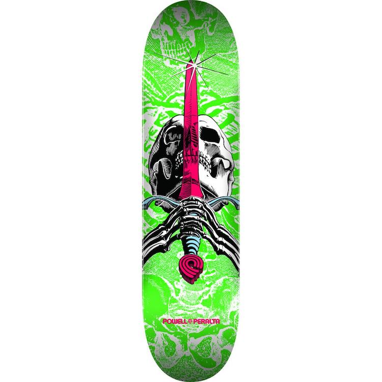 Skate Deck Powell Peralta 53 Mm 90A – Skull-Sword Ray Rodriguez, Rose, 2019