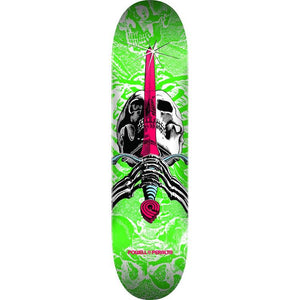 Powell Peralta Skull & Sword 191 K16 White/Green Skateboard Deck 7.5"