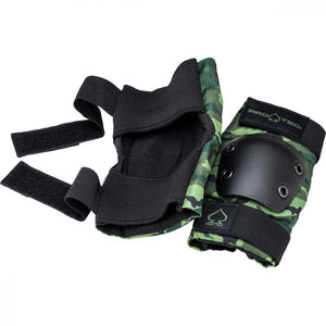 Pro-Tec Street Gear Junior 3-Pack Skateboard Pad Set Camo