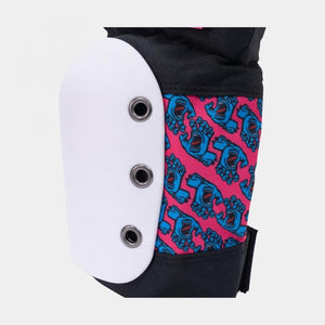 Pro-Tec Street Gear x Santa Cruz Junior 3-Pack Skateboard Pad Set Black/White/Pink